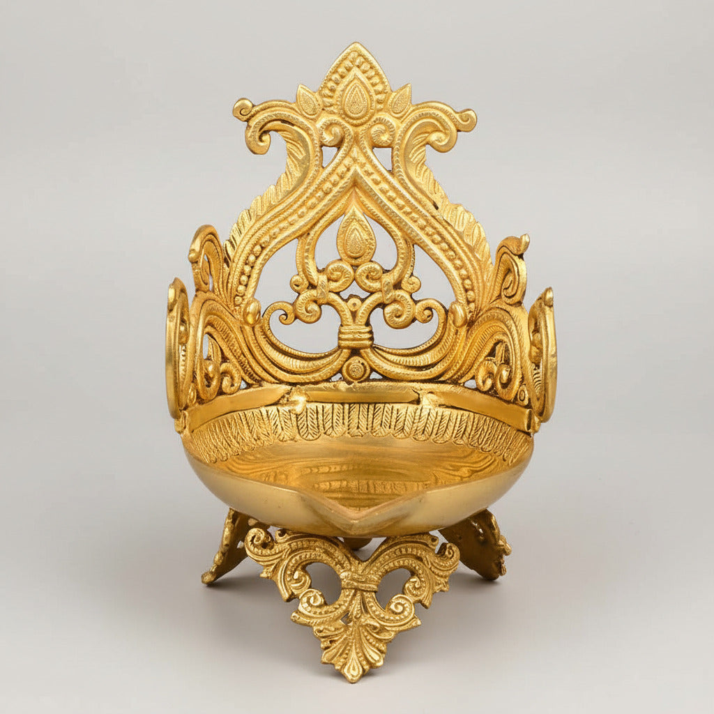Designer Akhand Diya Oil Lamp