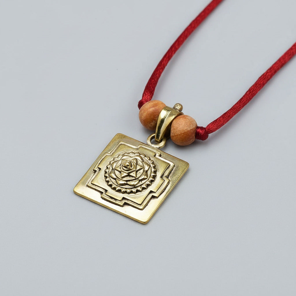 Tirupati Balaji 3D Yantra Brass Pendant