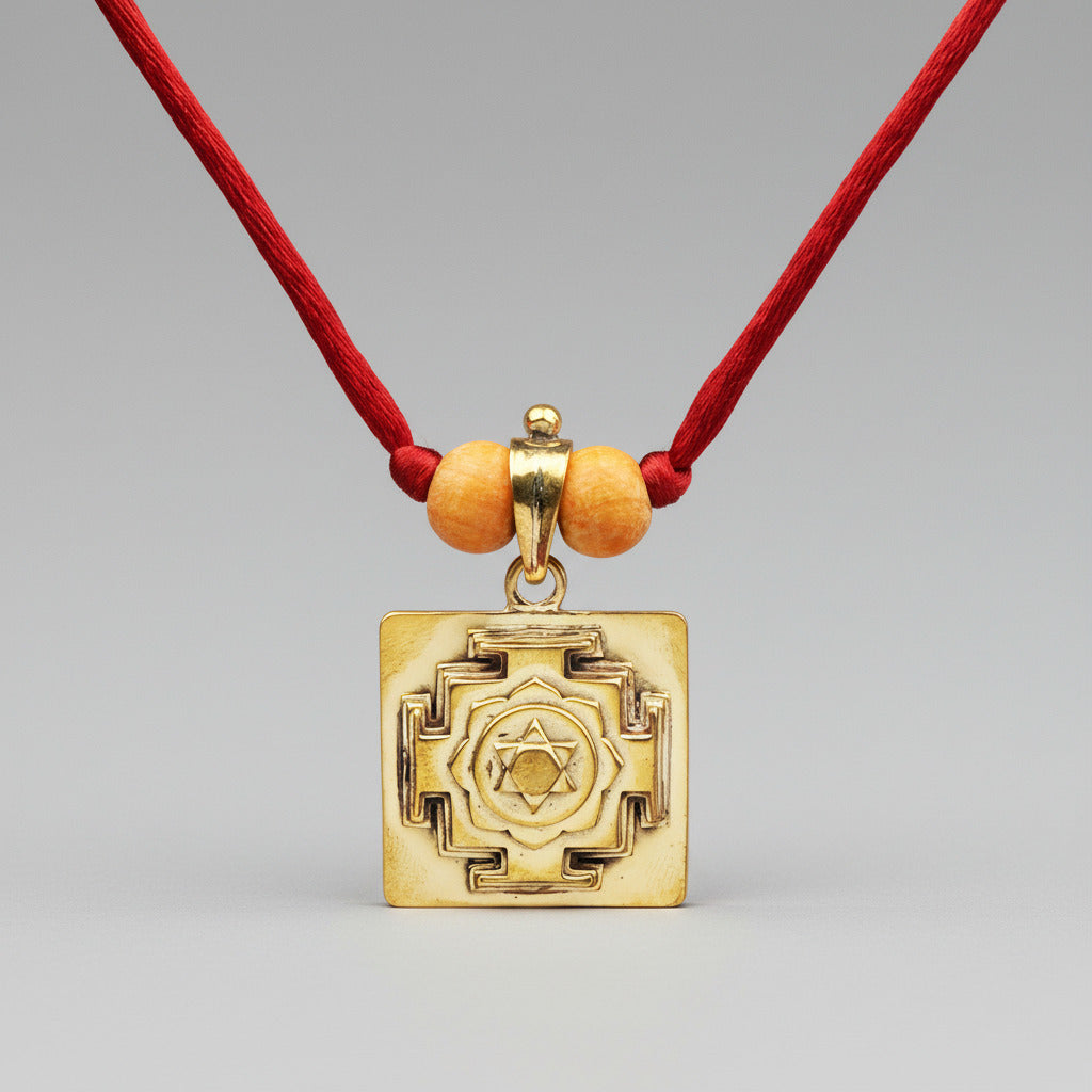 Kamdev 3D Yantra Brass Pendant