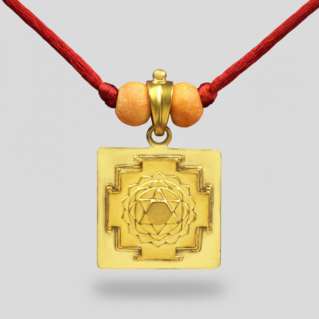 Vishnu 3D Yantra Brass Pendant