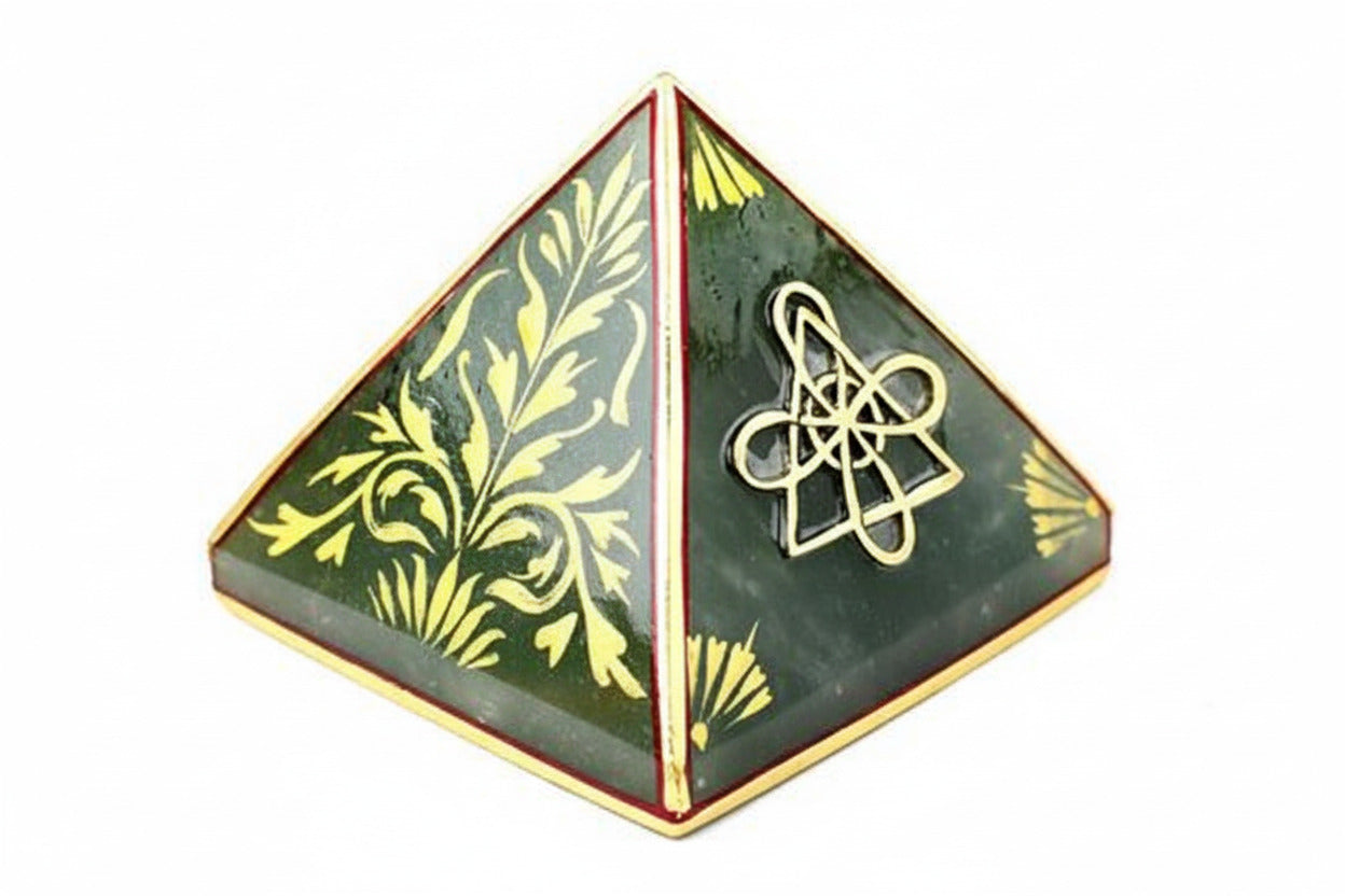Green Jade Pyramid For Desire Fulfillment-Small