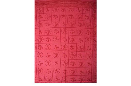Om Shawl in Soft Cotton-White