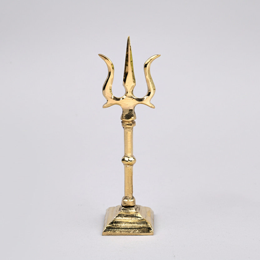 TrishulTrident) Divine Weapon of Shiva in Brass