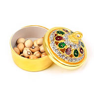 Chirmi Gunja Beads Box-Black