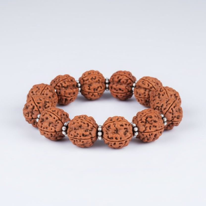 4 Mukhi Brahma Bracelet-Small-Silver Chakri