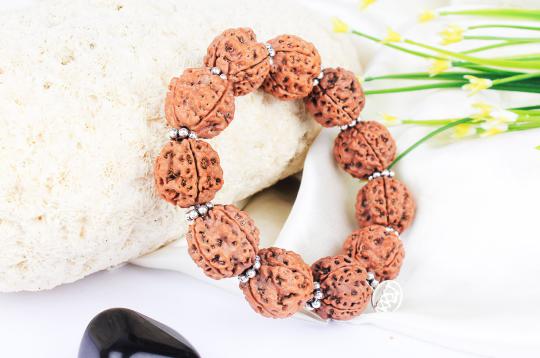 4 Mukhi Brahma Bracelet-Regular-Silver Chakri