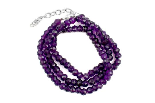 Amethyst Faceted Mala (5 mm)