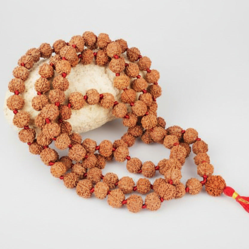 5 Mukhi Rudraksha Mala-Small-54+1 Beads