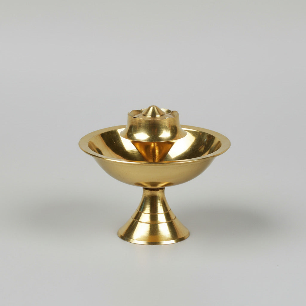 Brass 5 Agarbatti Incense Stand
