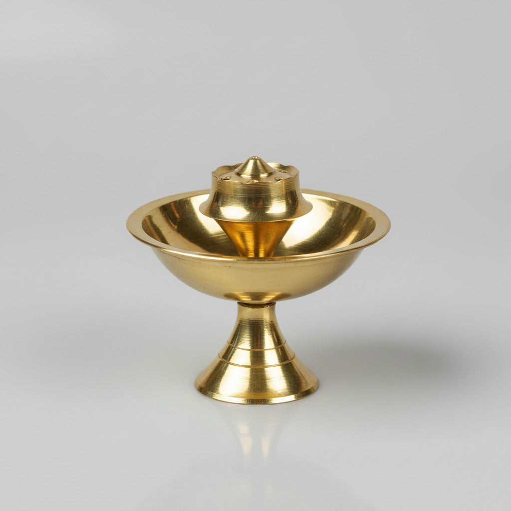 Brass 5 Agarbatti Incense Stand
