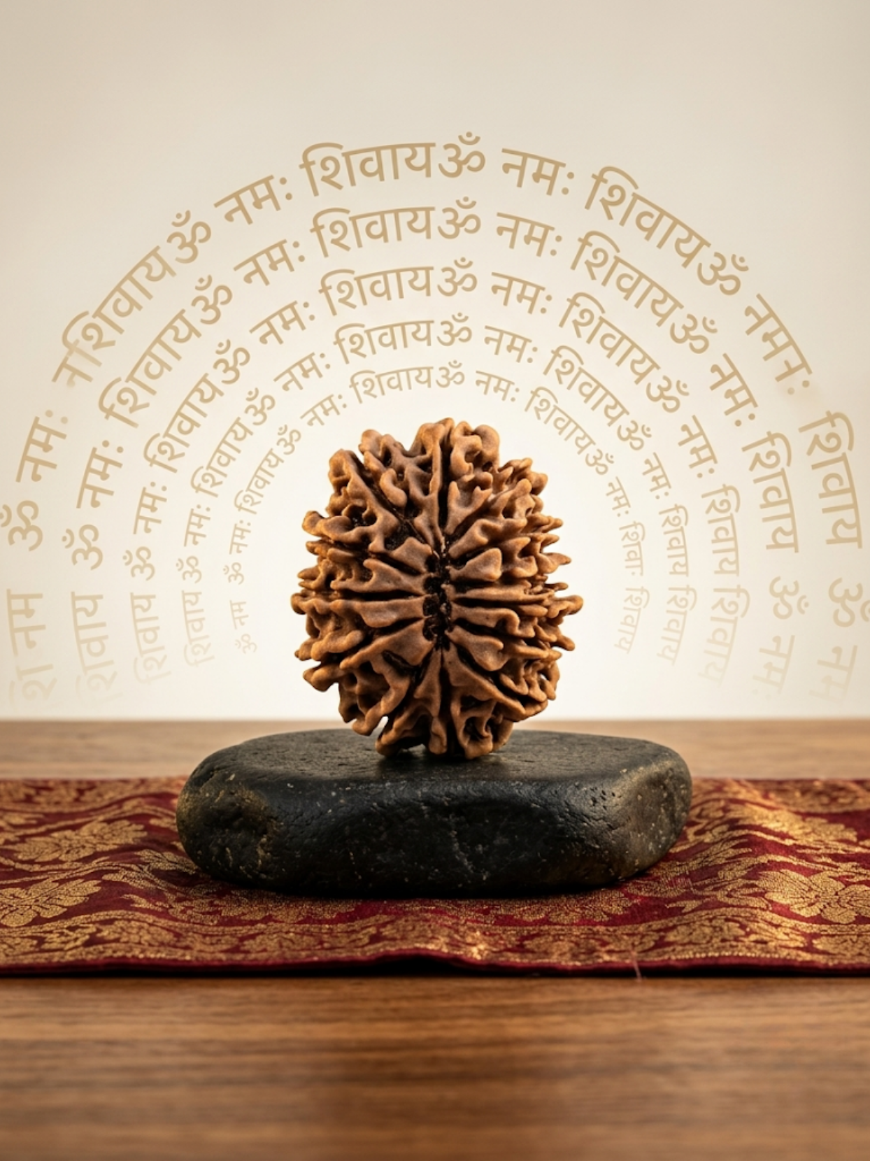 13 Mukhi Rudraksha from Nepal - 22 to 25 mm - Natural Certified Bead for Kamadeva and Desires