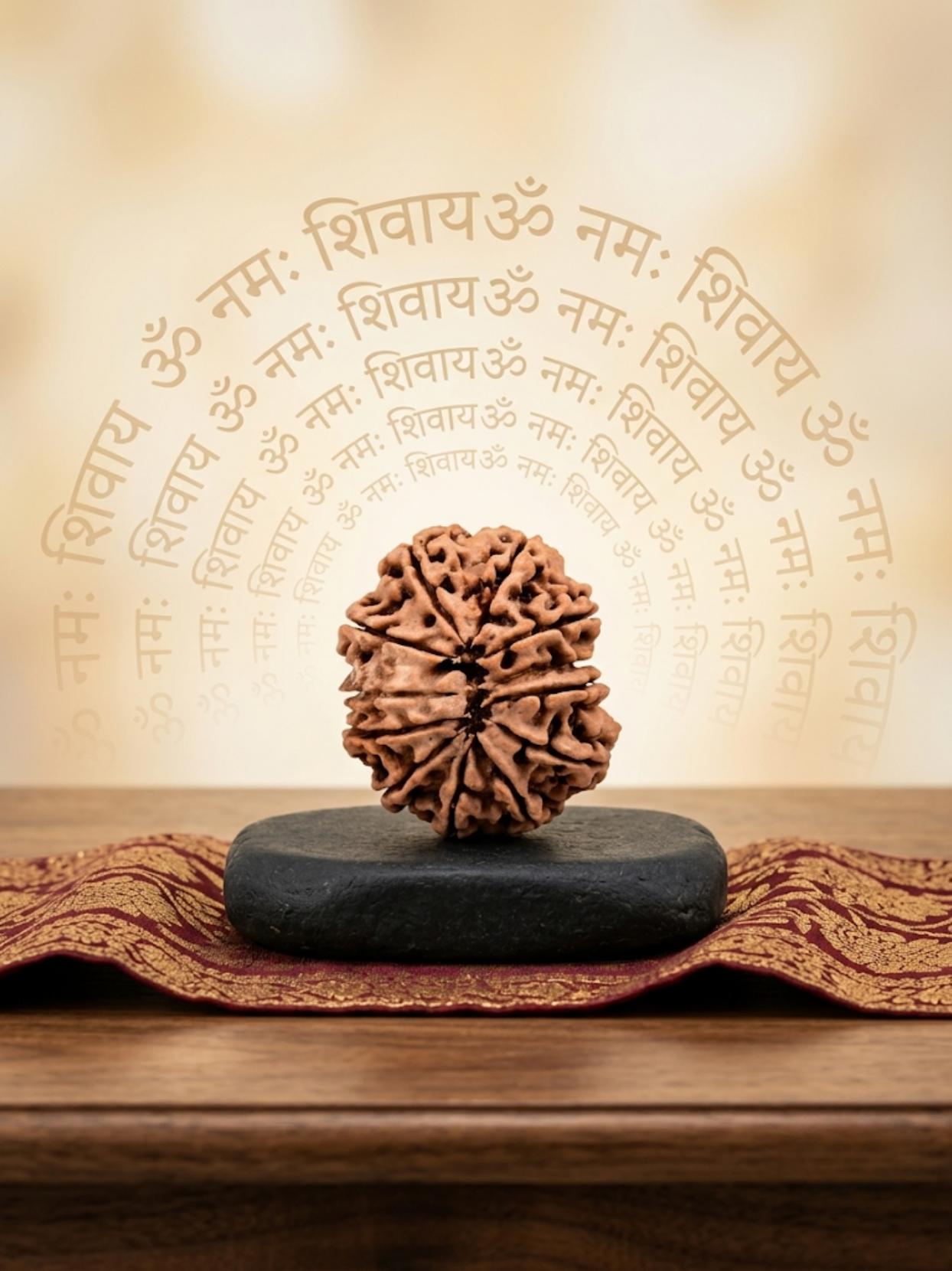 12 Mukhi Rudraksha from Nepal - 30 mm - Natural Certified Bead for Surya and Leadership