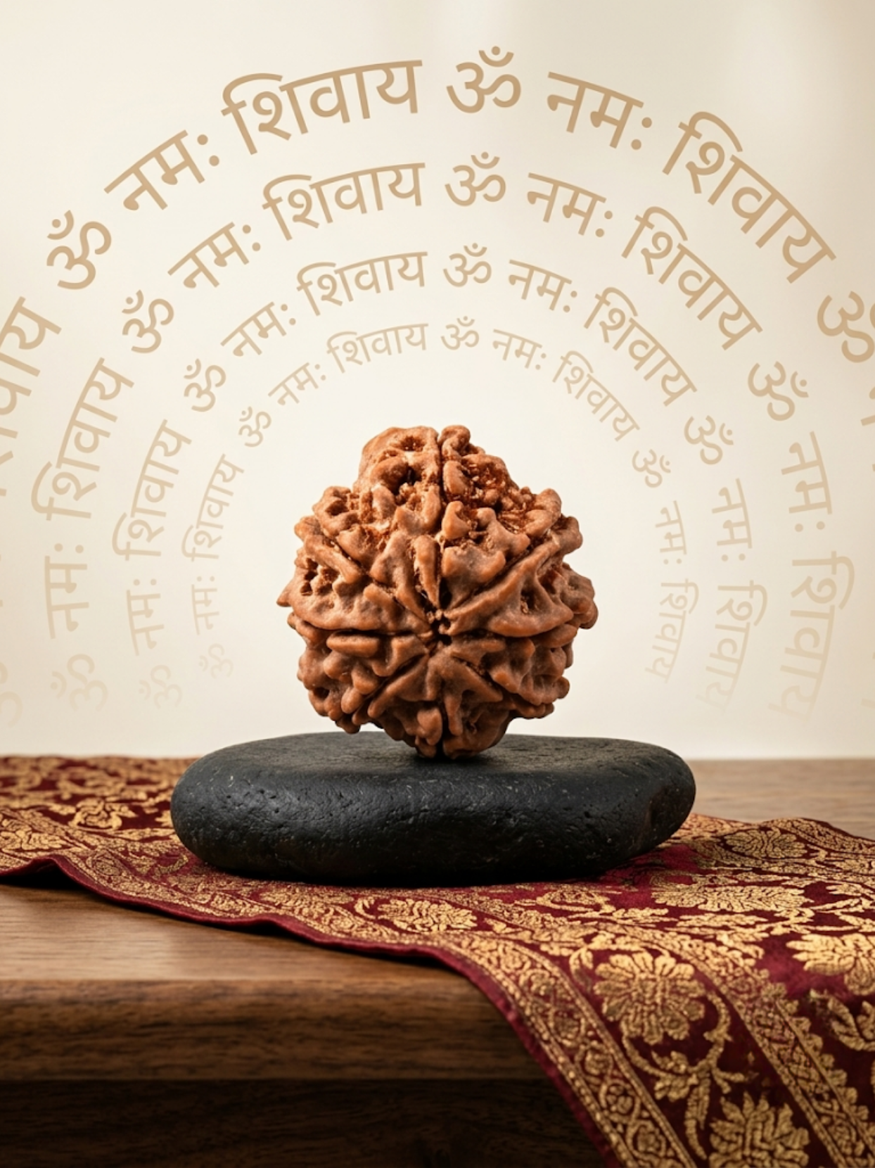 8 Mukhi Rudraksha from Nepal - 22 mm - Natural Certified Bead for Ganesha and Obstacle Removal