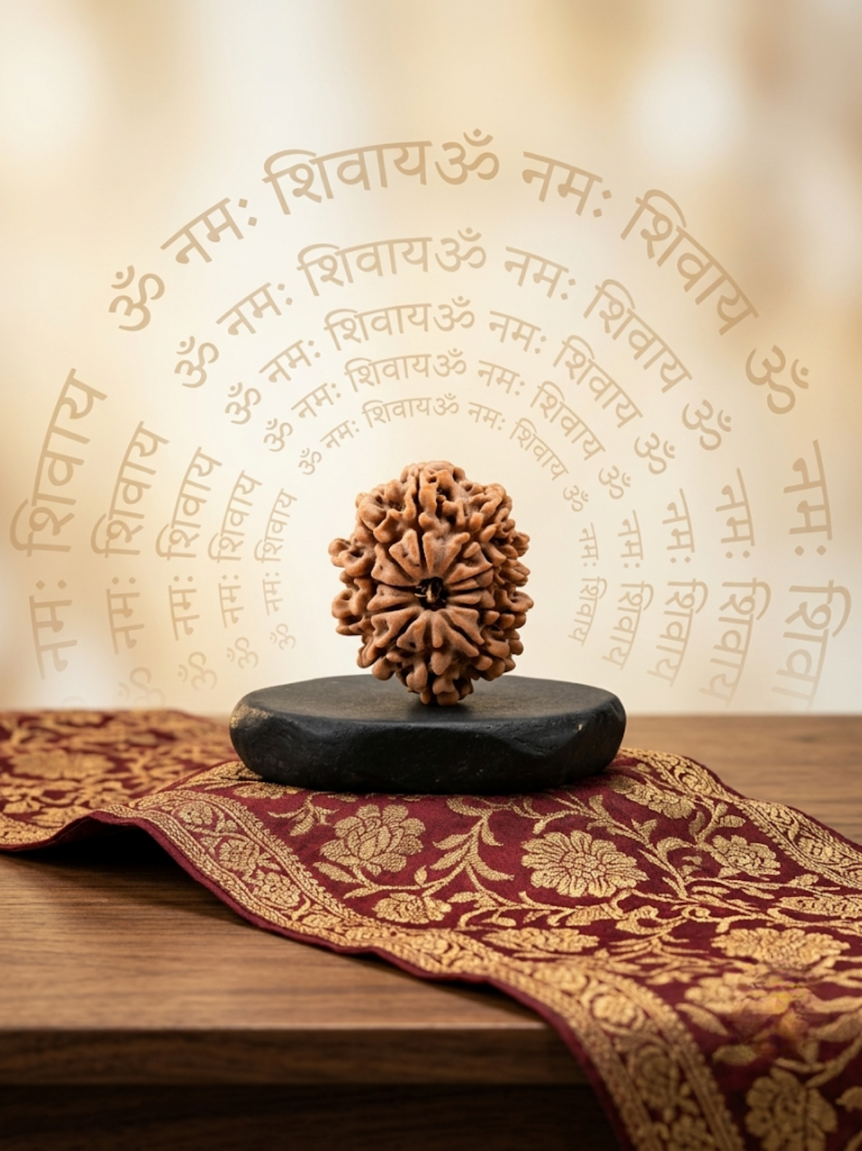 11 Mukhi Rudraksha from Nepal - 24 to 26 mm - Natural Certified Bead for Hanuman and Courage