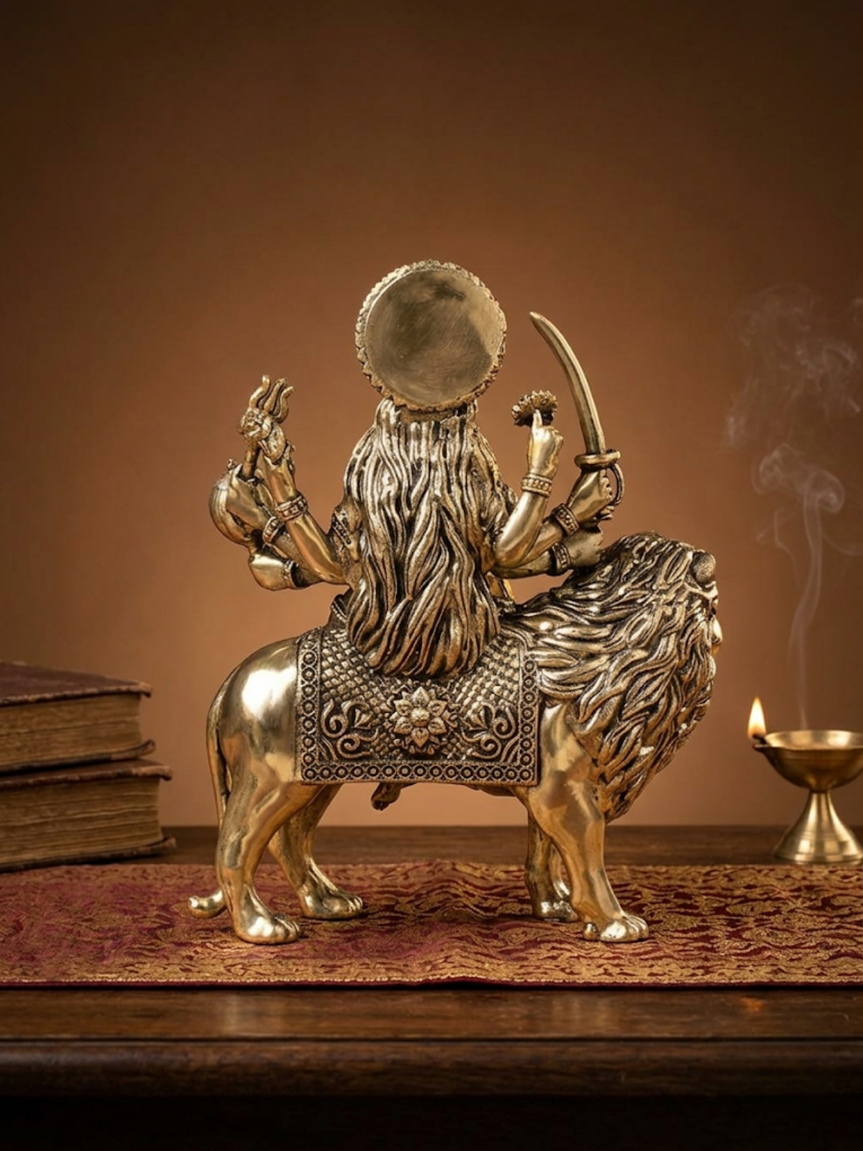 Durga Mata Ashtadhatu Idol Energised Maa Durga Sherawali Murti