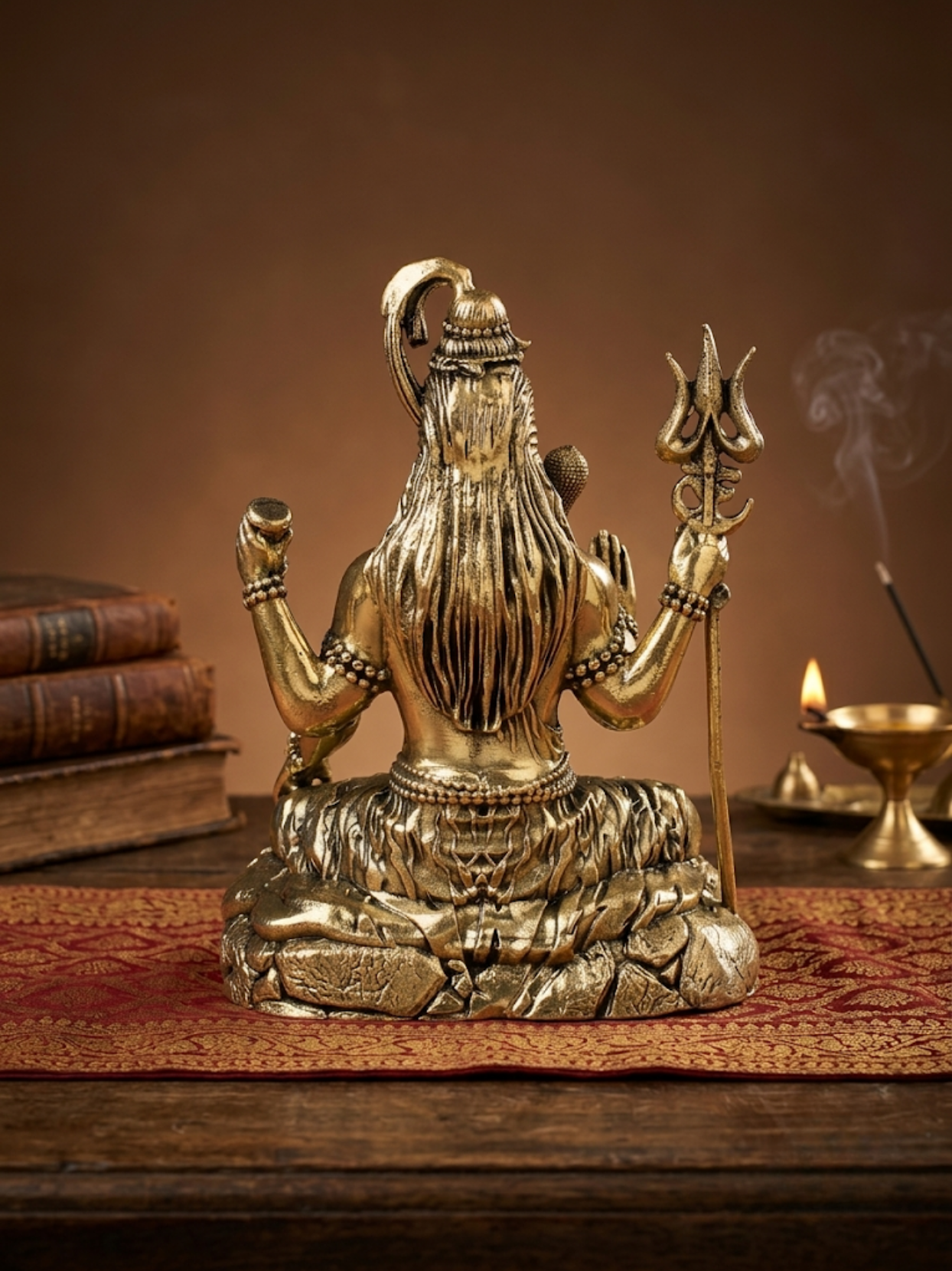 Blessing Shiva Ashtadhatu Idol Energised Ashirvad Mahadev Abhaya Mudra Murti