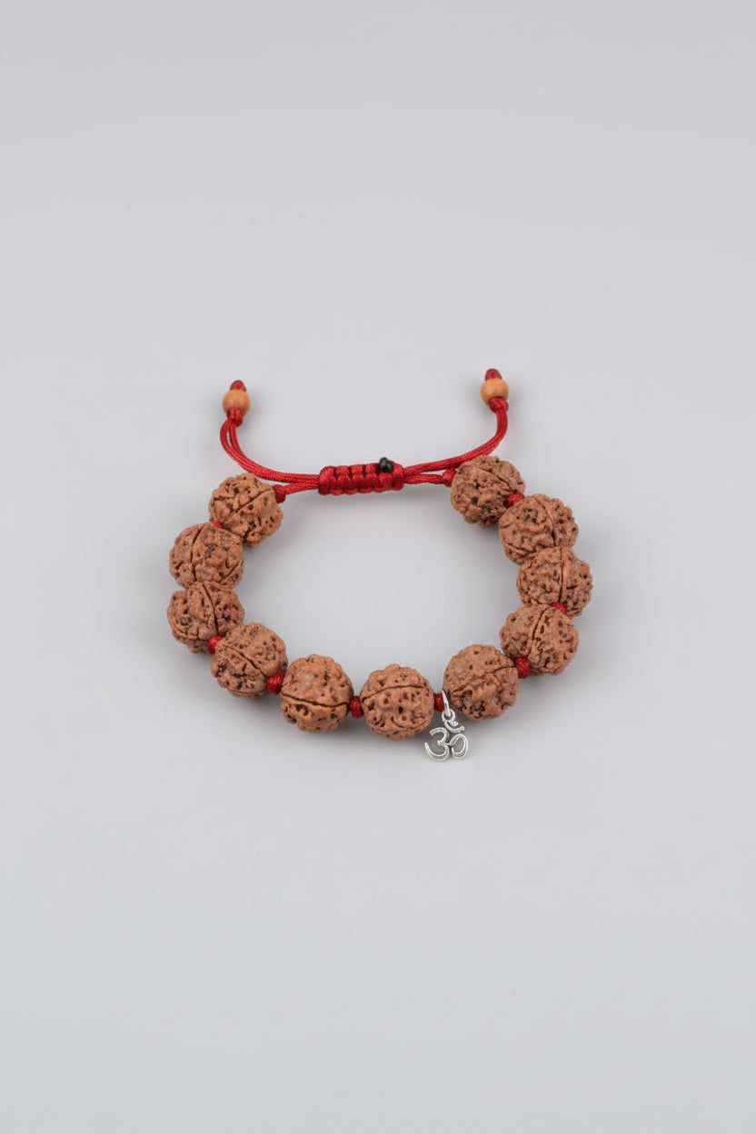 4 Mukhi Nepal Rudraksha Beads Bracelet mani monk