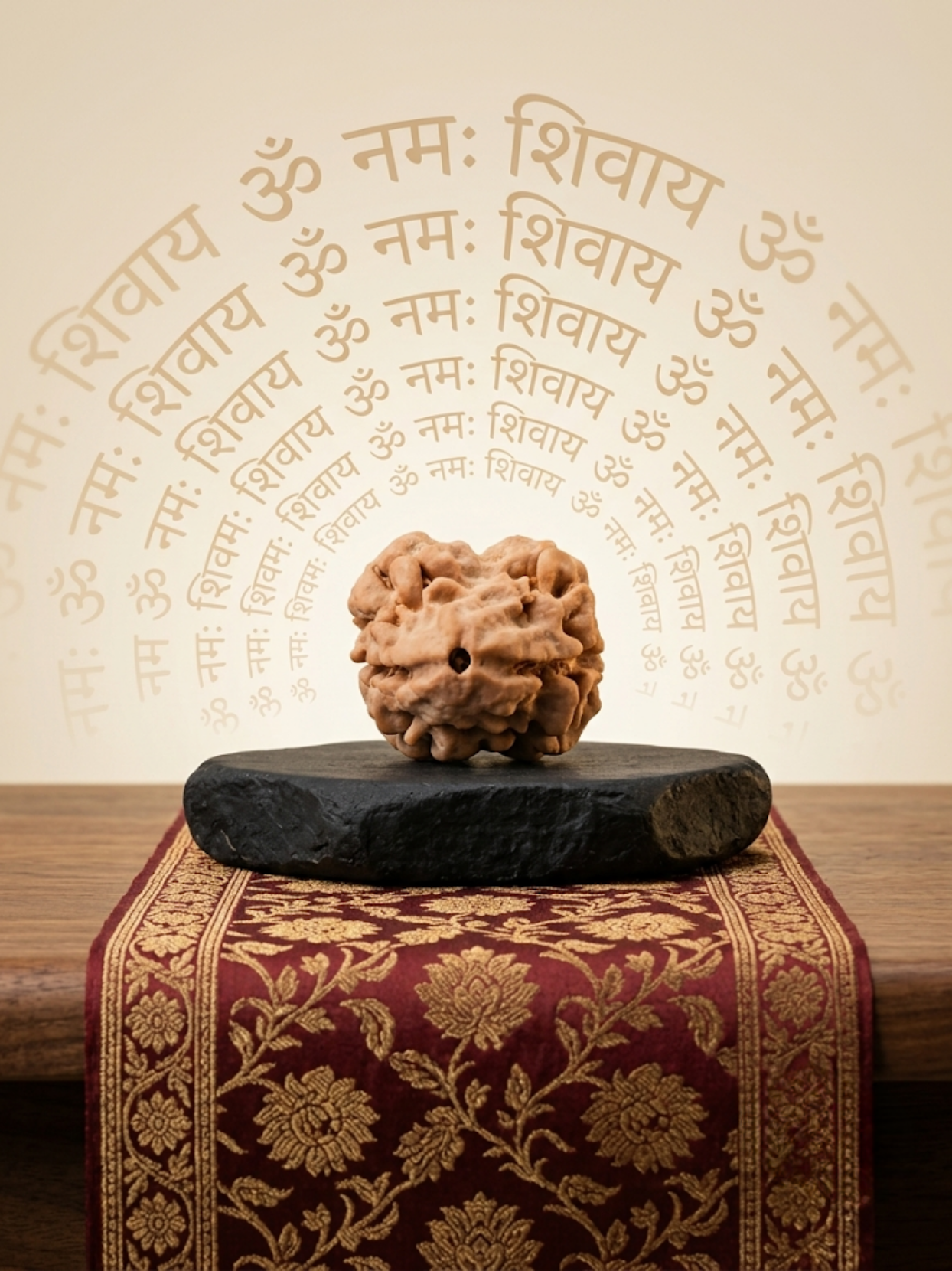 2 Mukhi Nepali Rudraksha Bead Large 20 mm
