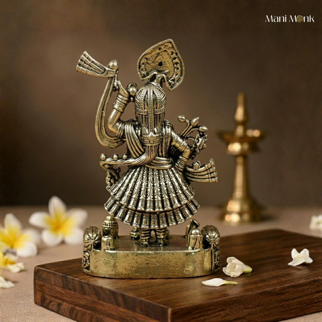 Shreenathji Ashtadhatu Idol Energised Nathdwara Krishna Murti for Home Mandir