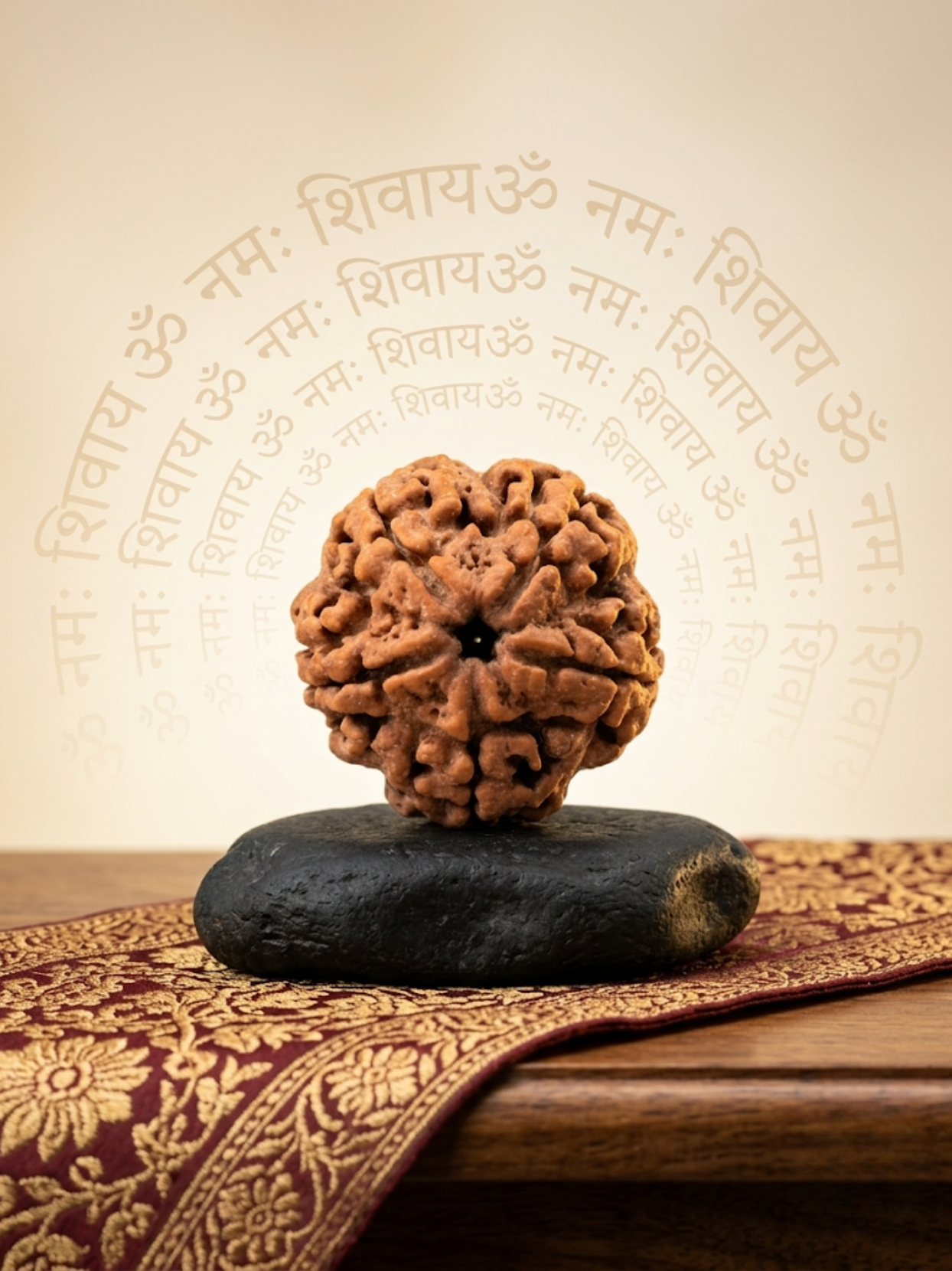 5 Mukhi Rudraksha from Nepal - Collector 25 mm - Natural Certified Bead for Shiva and Protection