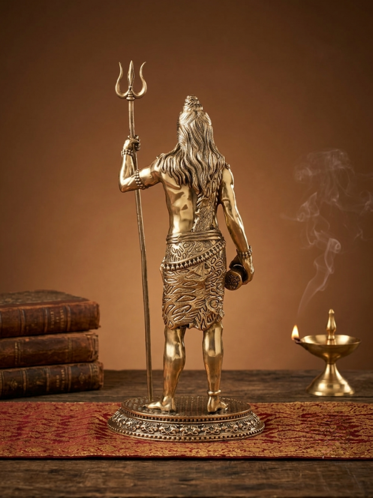 Standing Shiva Ashtadhatu Idol Energised Sthanaka Mahadev Murti