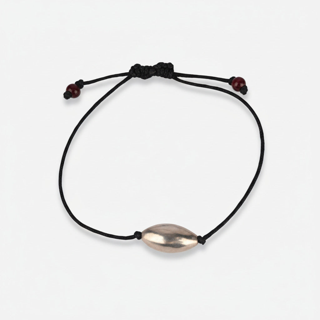 Lingam shape Parad Gutika bracelet in thread-22 to 24 mm (Design I)