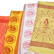 Meditating Shiva Shawl Desgin II-Yellow