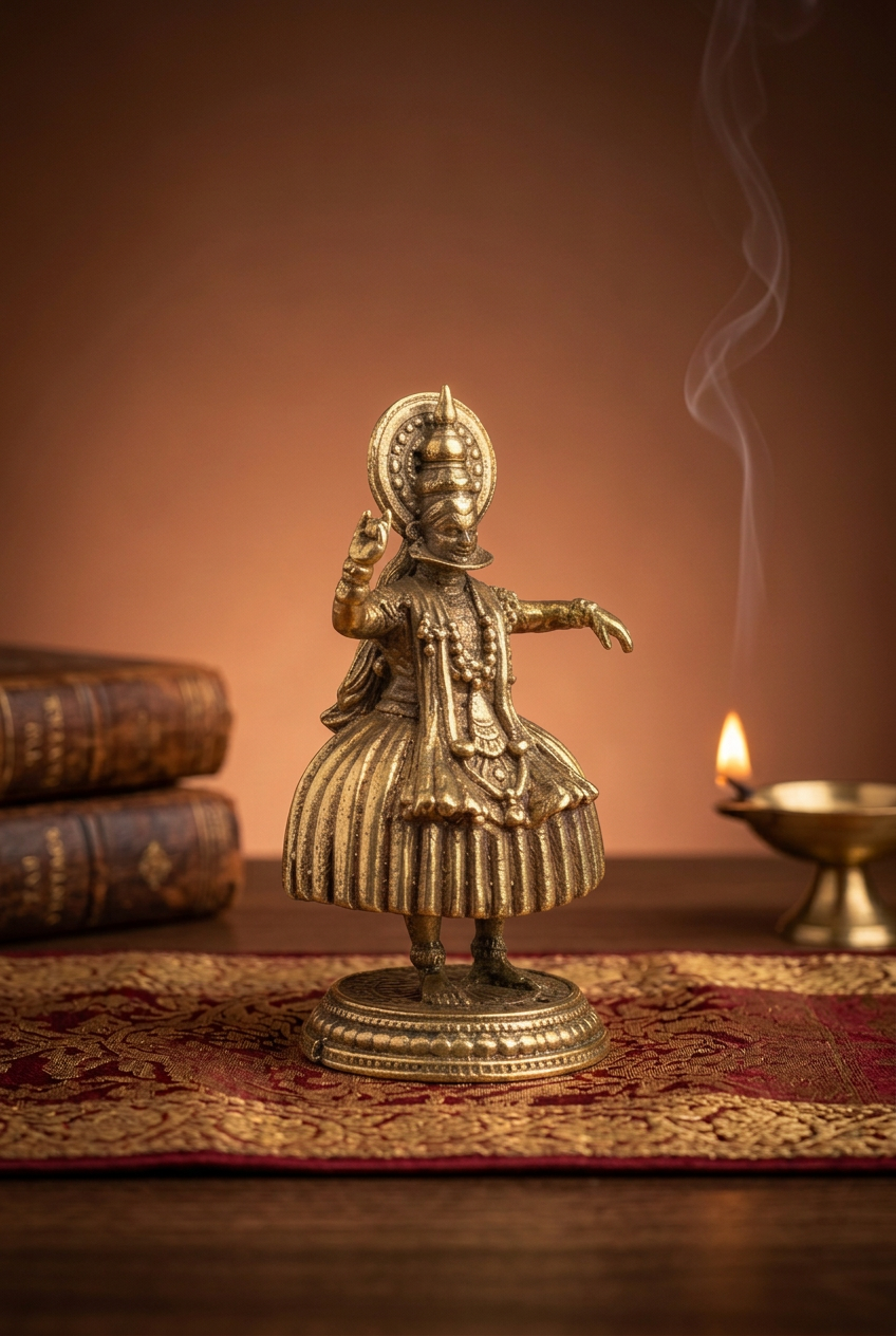 Kathakali Ashtadhatu Brass Miniature Idol