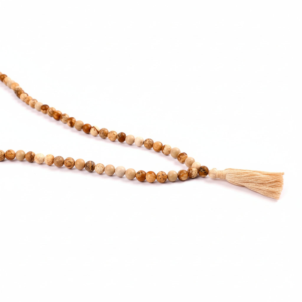 Necklace Made of Jasper (6 mm)