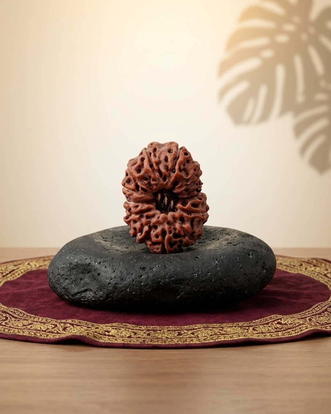Premium Java Indonesian 13 Mukhi Rudraksha Bead - 18 mm Regular - ManiMonk