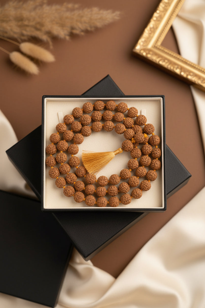 5 Mukhi Rudraksha Premium Mala