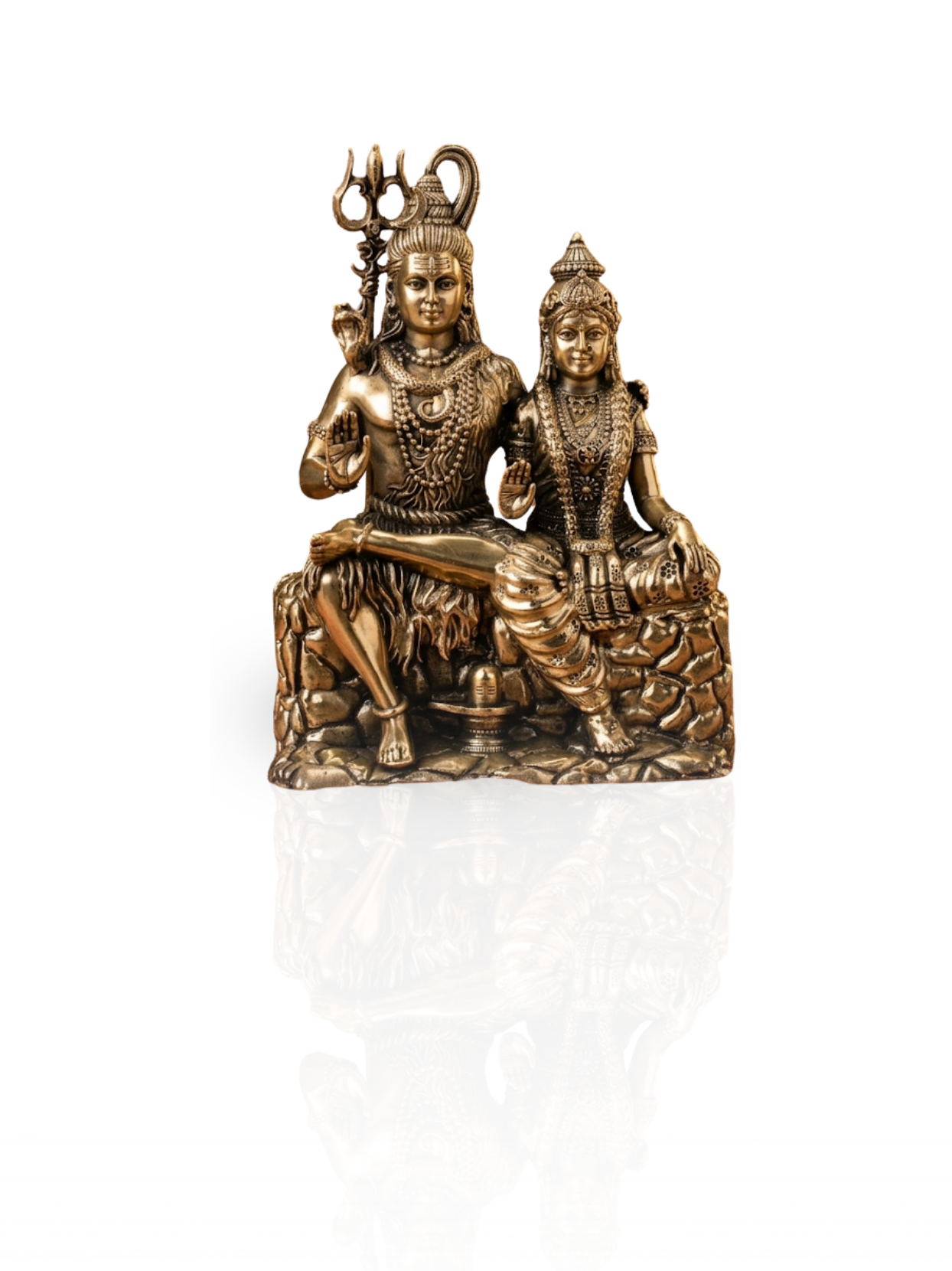 Shiva Parvati Ashtadhatu Idol Energised Divine Couple Shiv Shakti Murti