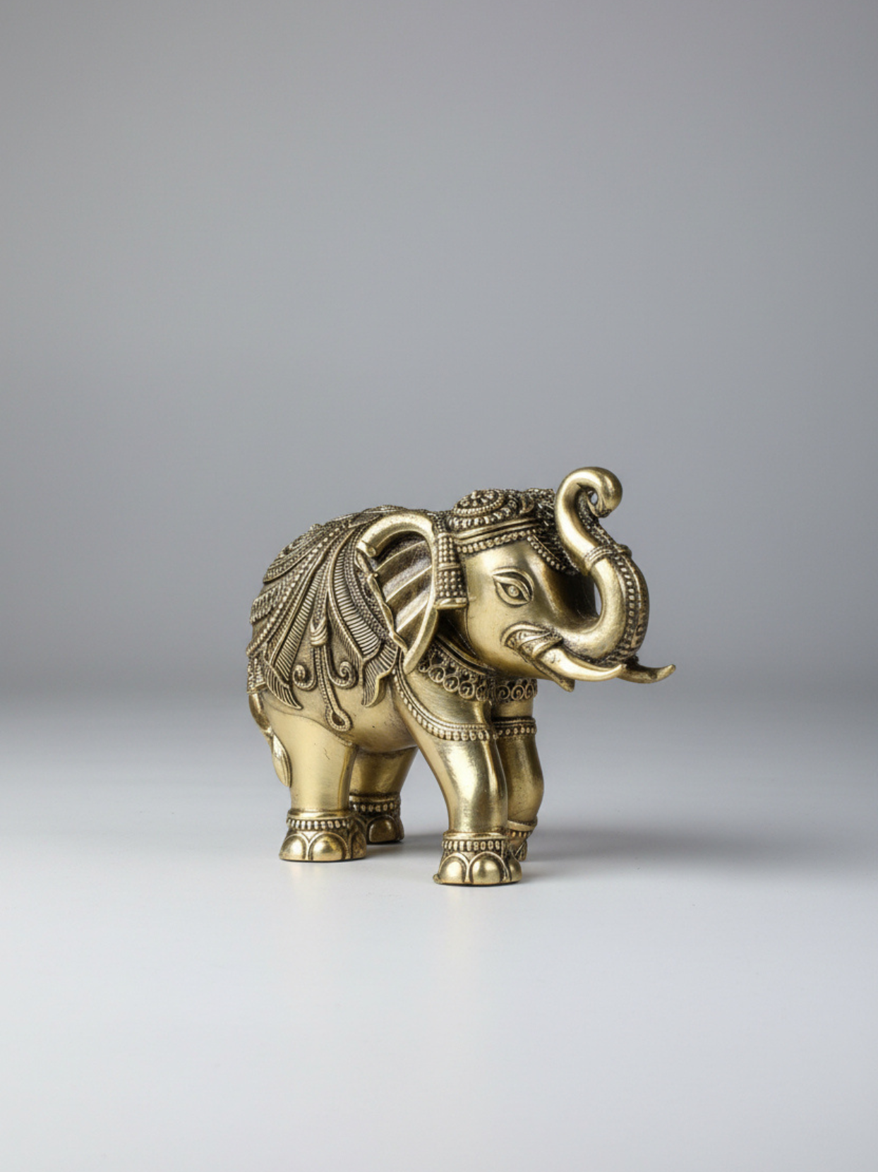 Elephant Gajeshwar Ashtadhatu Idol Single