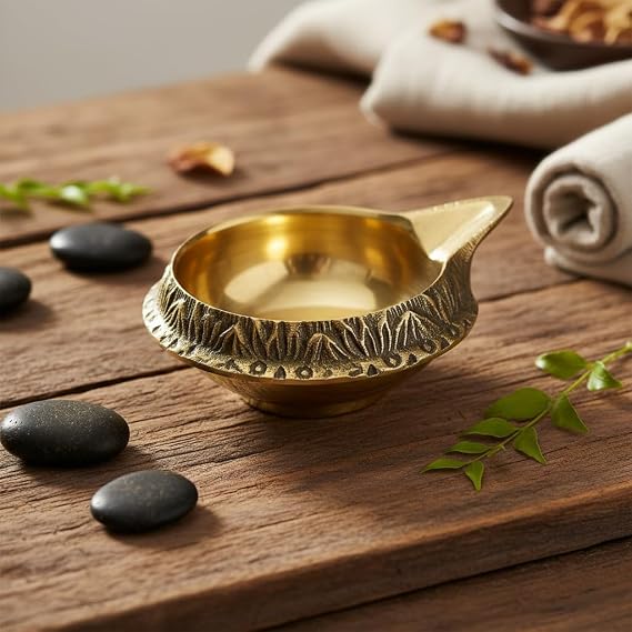 Brass Kuber Diya for Puja