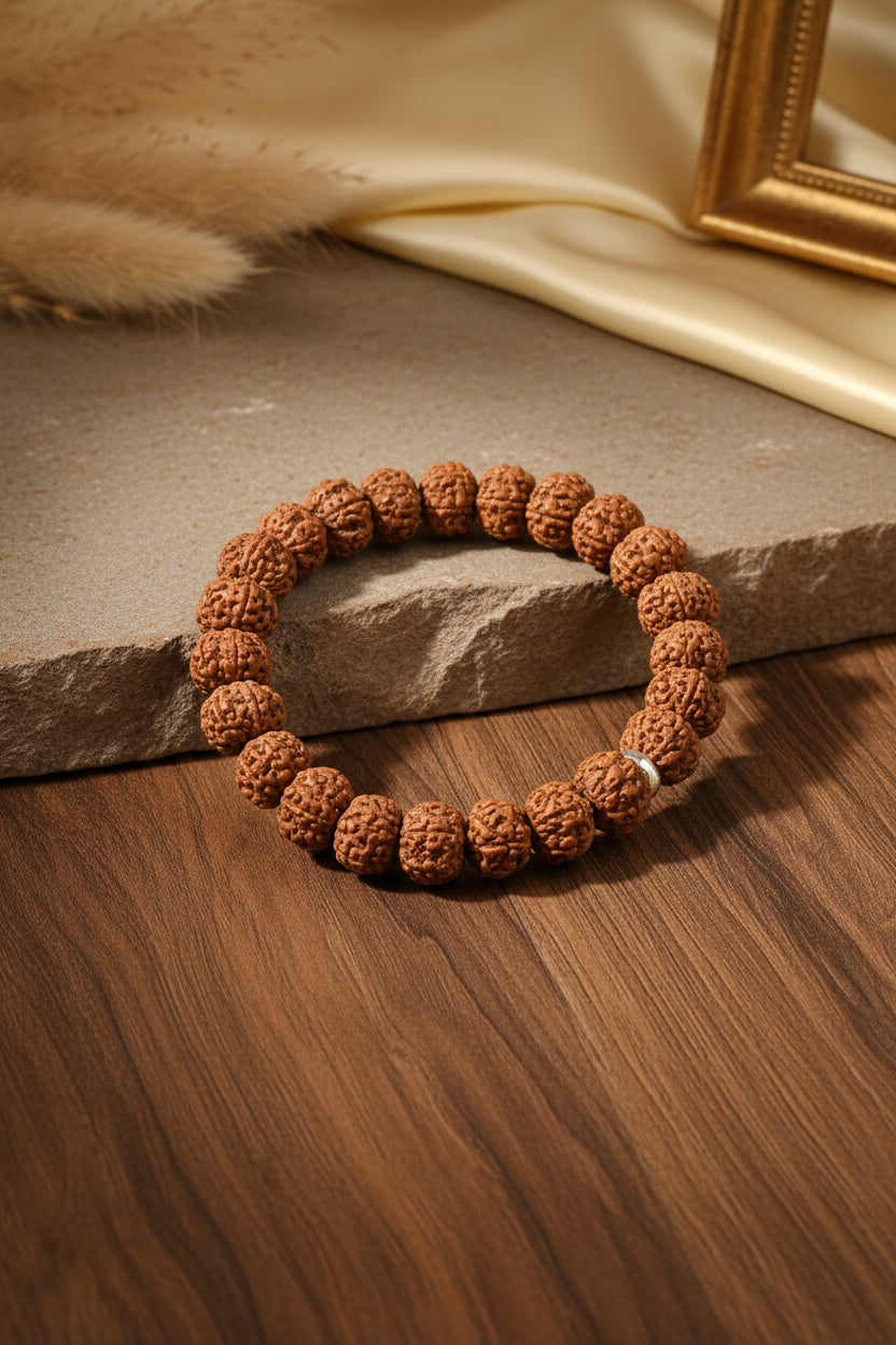 6 Mukhi Rudraksha Beads Bracelet