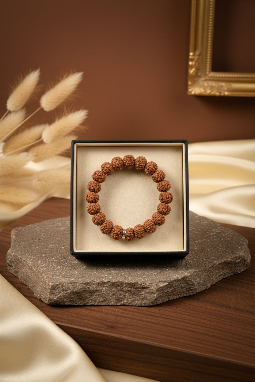 6 Mukhi Rudraksha Beads Bracelet