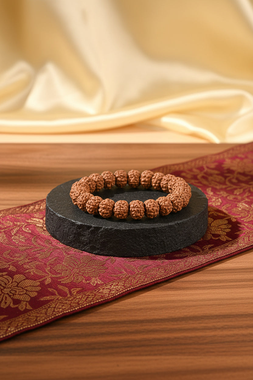 6 Mukhi Rudraksha Beads Bracelet