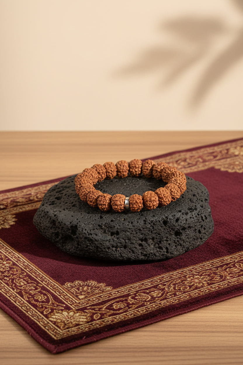 6 Mukhi Rudraksha Beads Bracelet