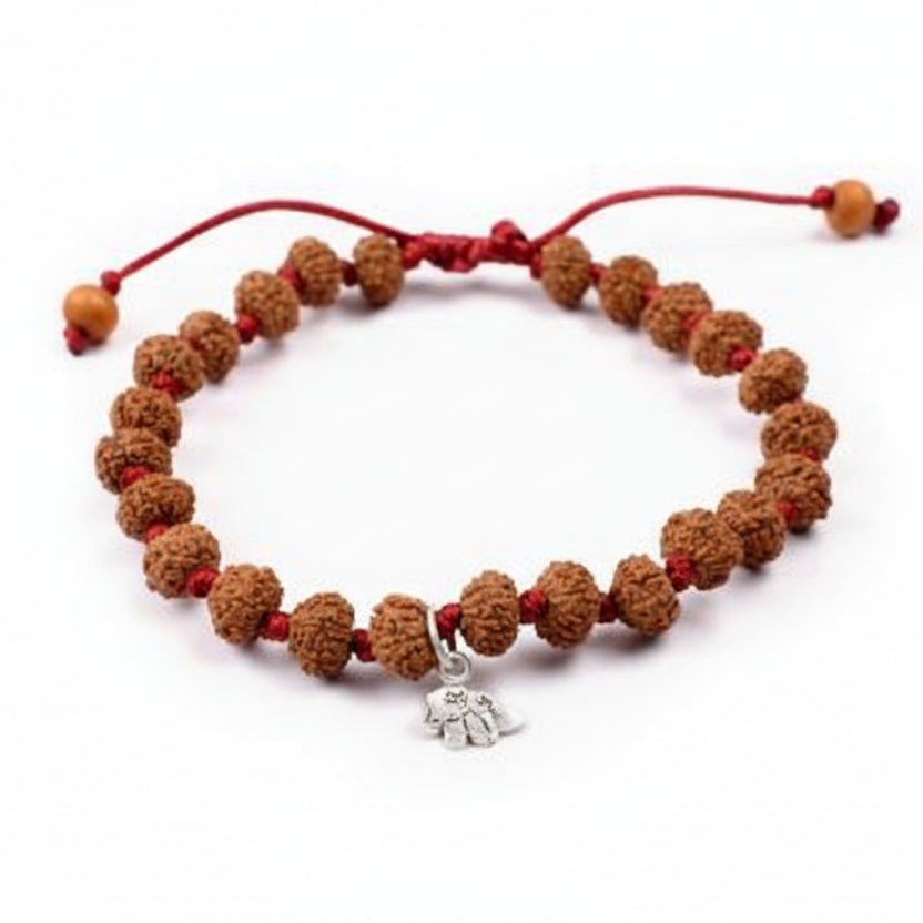 7 Mukhi Mahalaxmi Bracelet From Java In Silk Thread-10 mm