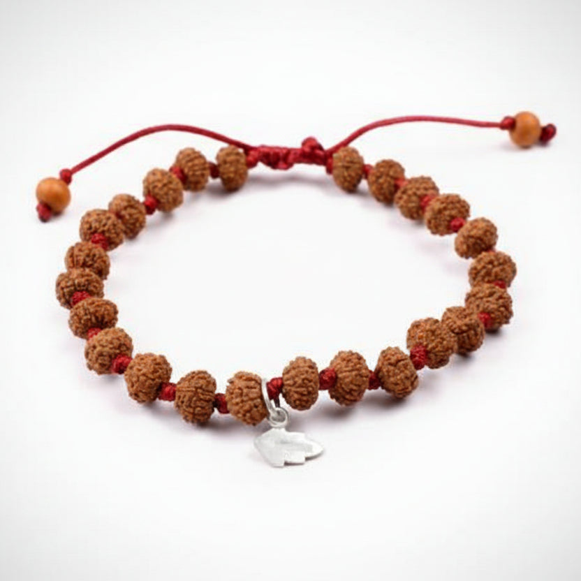 7 Mukhi Mahalaxmi Bracelet From Java In Silk Thread-11 mm