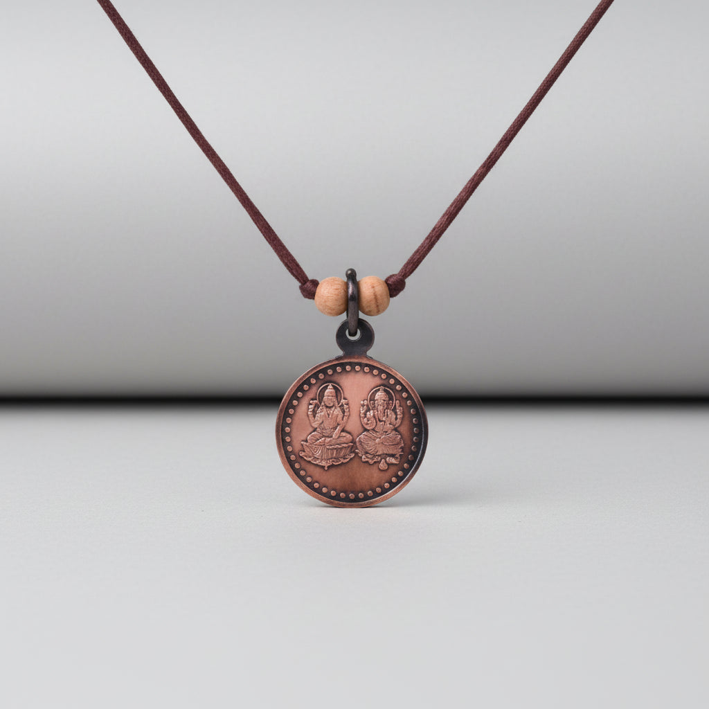Vyapar Vriddhi Yantra Locket Copper-Small-With Thread