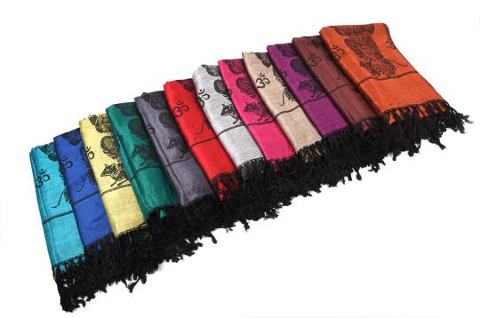 Ganesh Shawl in Soft Jacquard Fabric-Brown