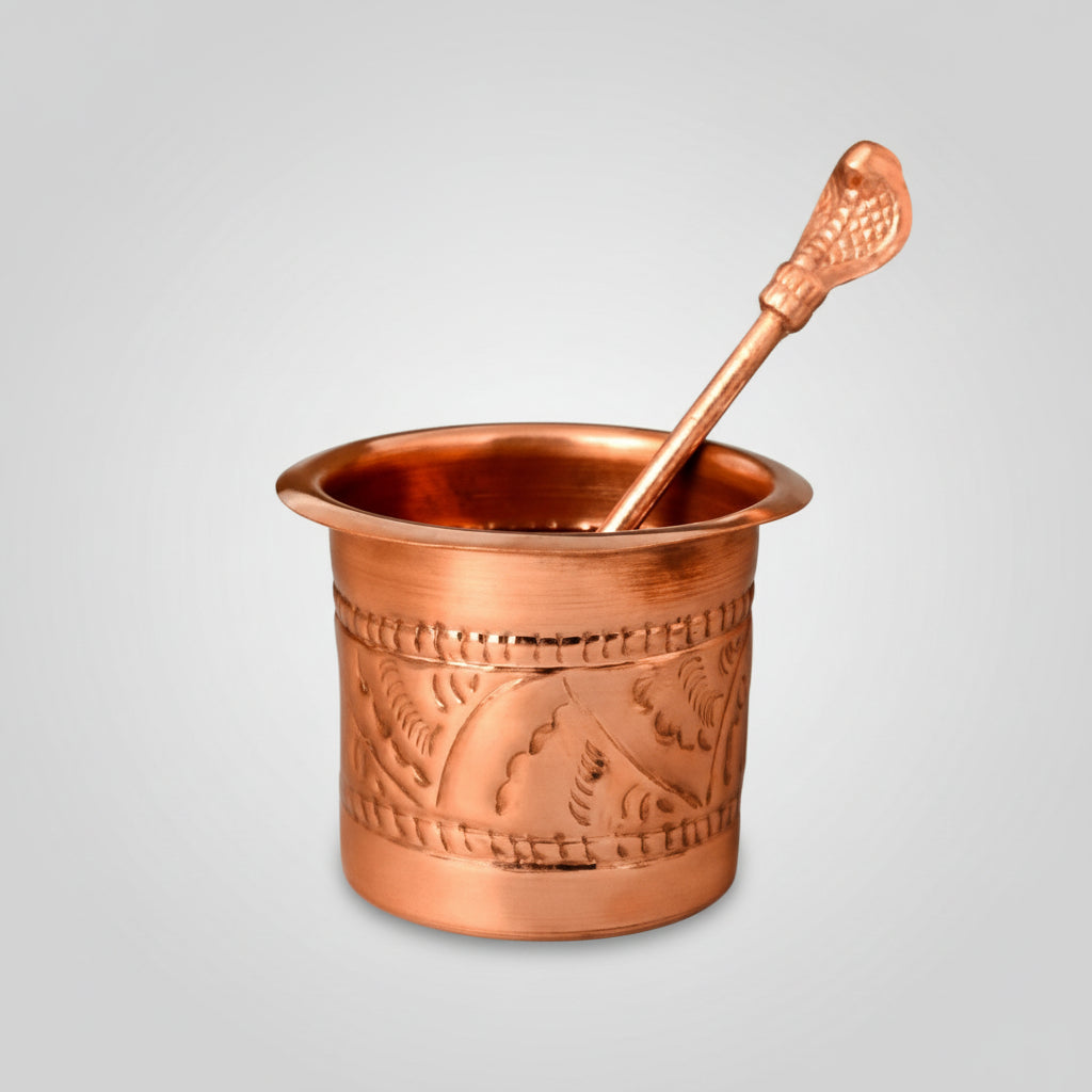 Designer Panchapatra In Copper