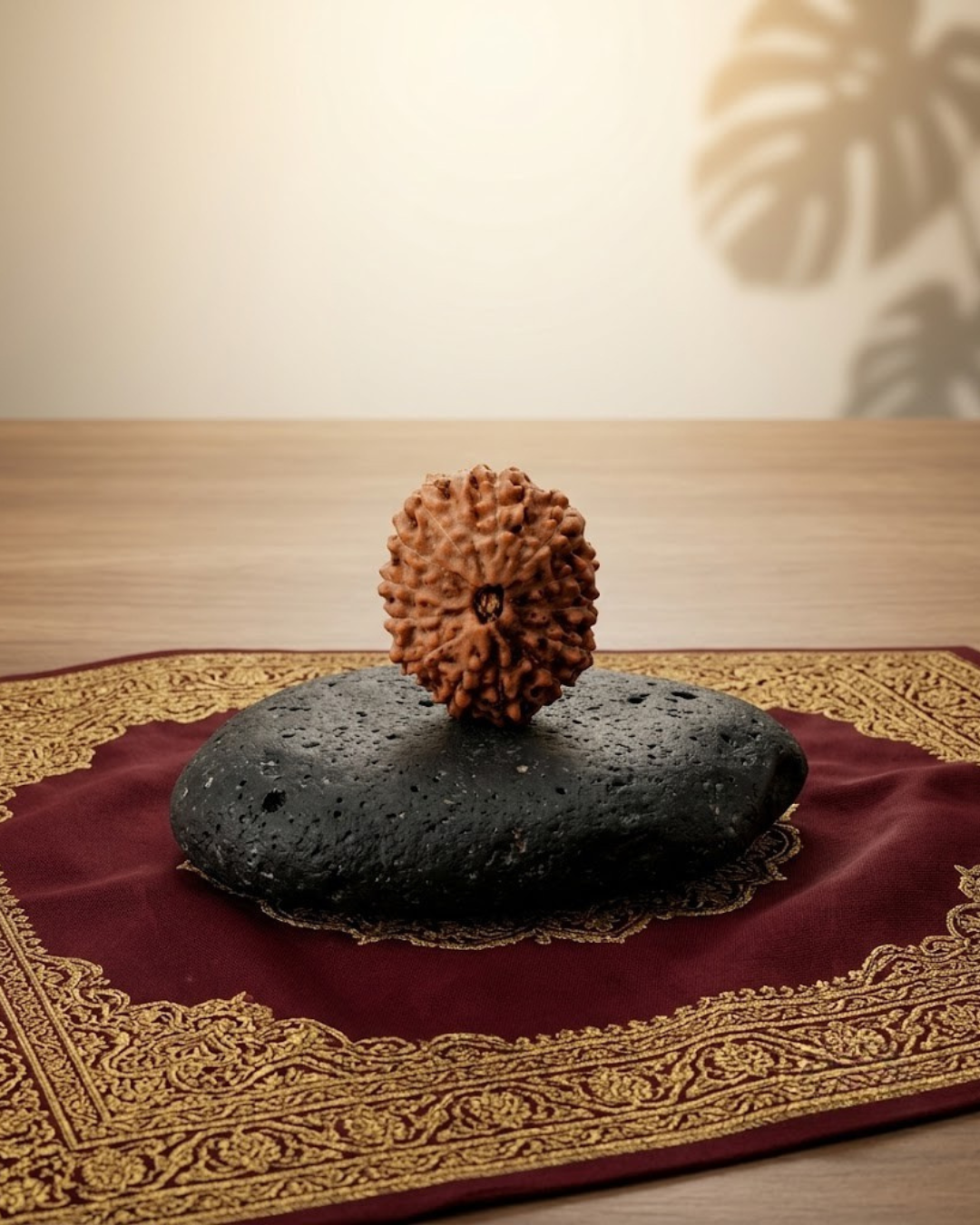 Premium Java Indonesian 13 Mukhi Rudraksha Bead - 18 mm Regular - ManiMonk