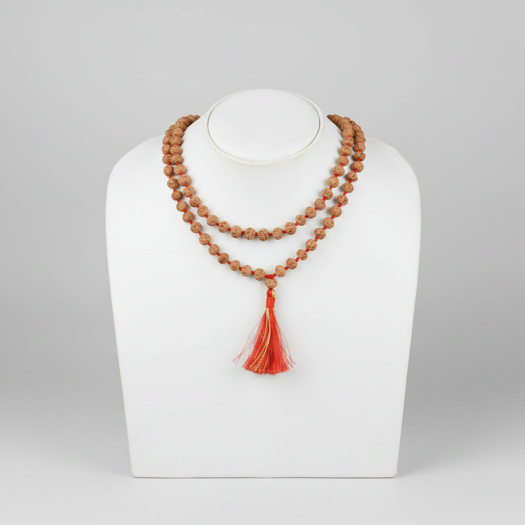Mani Monk 7 Mukhi Premium Rudraksha Mala 8 mm