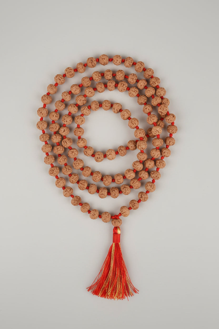 Mani monk 7 Mukhi Premium Rudraksha Mala 8 mm