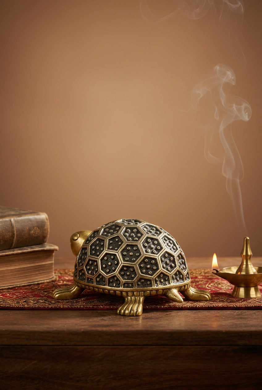 Ashtadhatu Vastu Kurma Murti Tortoise Idol for Vastu and Feng Shui