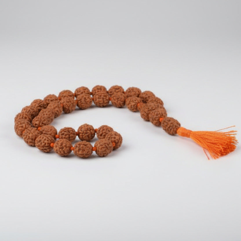 3 Mukhi Mahajwala Mala (12mm)-72+1 Beads