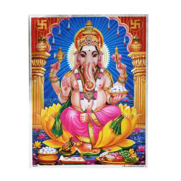 Lord Ganesh Photo Large I-With Frame I