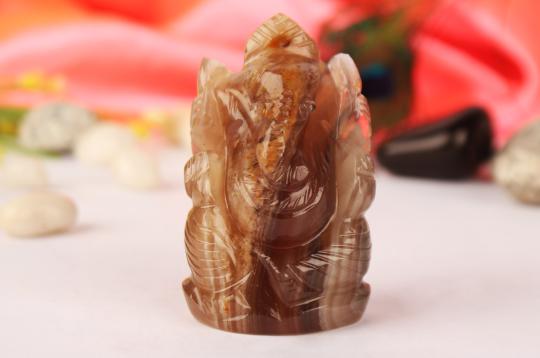 Fluorite Ganesha Idol - 105 gms